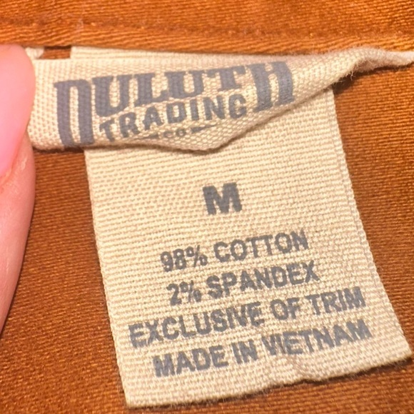 Duluth Trading Co Women's Shirt Pumpkin Spice Heavyweight Moleskin Button Up - M - Picture 4 of 4